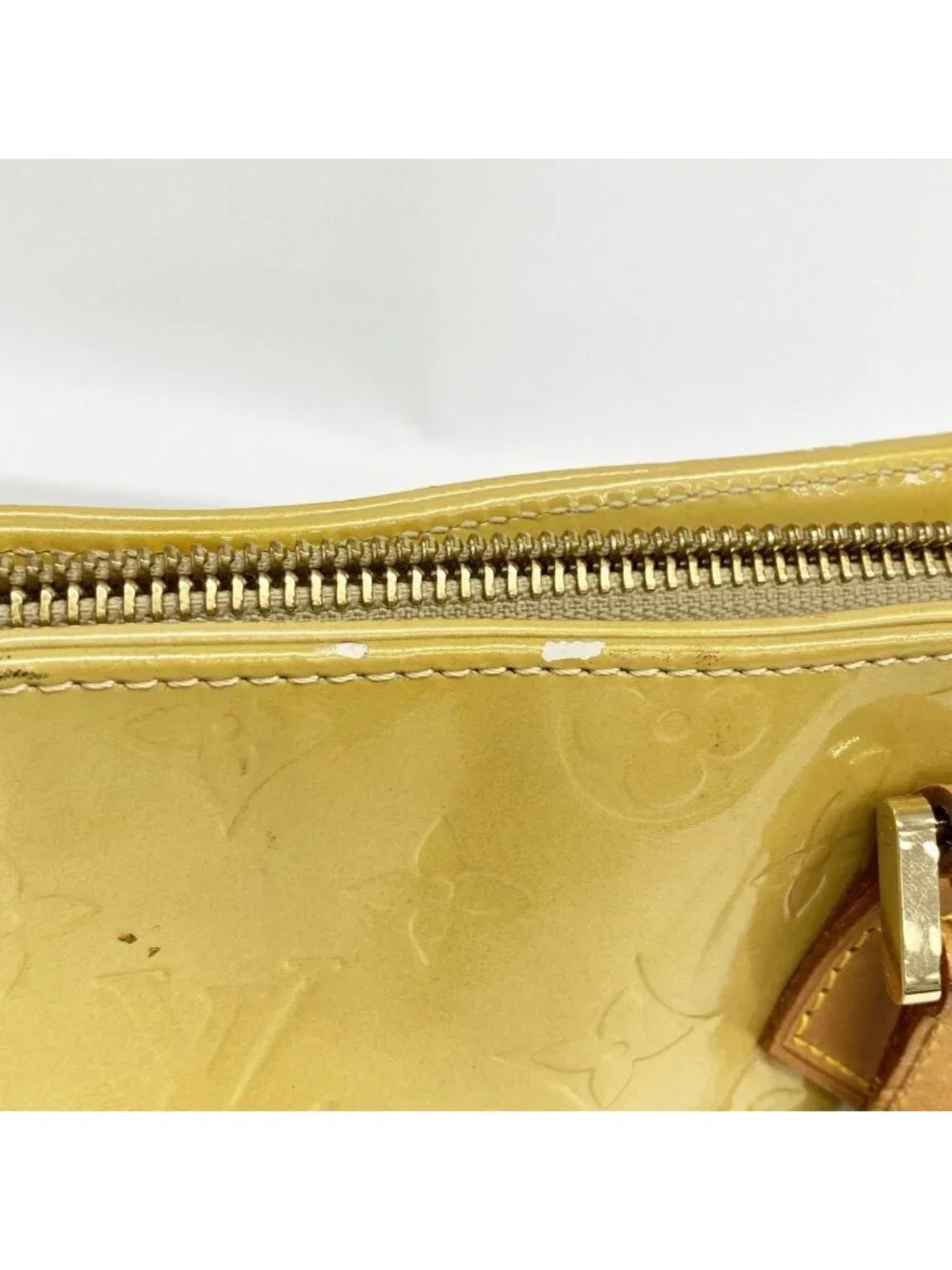 ★SOLD★ Louis Vuitton Tote Vernis Houston Beige - Picture 7 of 10